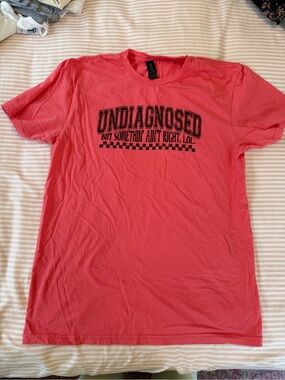 Undiagnosed Tee - Hot Coral